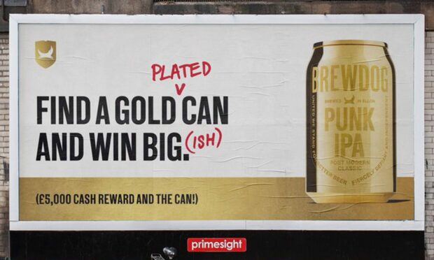 BrewDog has announced its 2023 gold can competition. Image: BrewDog/ Twitter.
