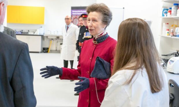 The Princess Royal meets staff at the new innovation centre