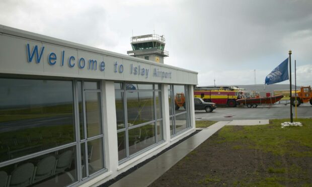 Islay Airport terminal exterior