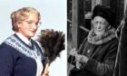 Mrs Doubtfire and Annabella Doubtfire, the formidable shopkeeper who inspired the comic character. Image: Shutterstock/DC Thomson