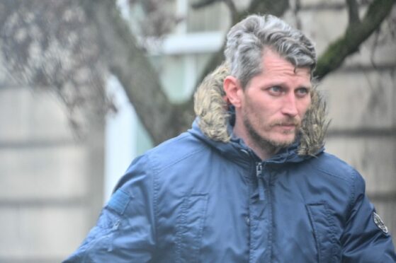 Dariusz Stec leaving Elgin Sheriff Court. Image: DC Thomson