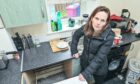 Christine Esslemont is having a difficult time with mould in her council home in Elgin - in just more than a year she has decorated twice to keep it at bay, with no long-lasting results. Image: Jason Hedges/DC Thomson.