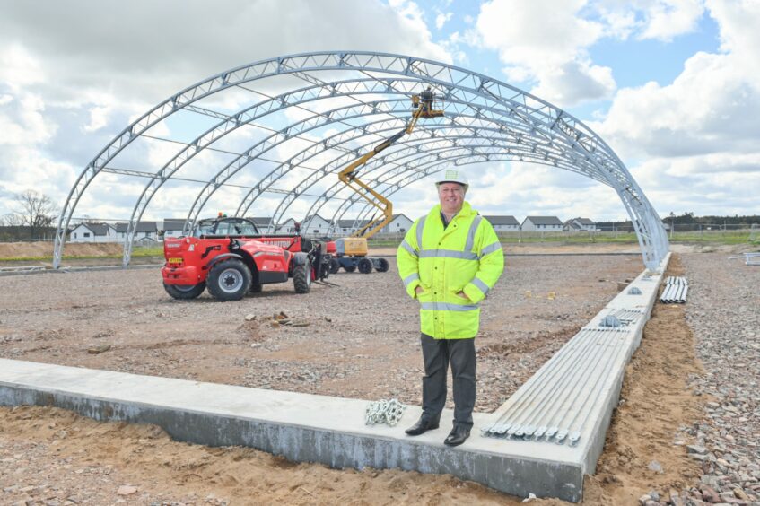 Iain Stokes is pleased with the progress. Image: Jason Hedges/DC Thomson
