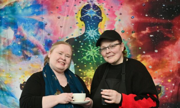 Life and business partners (left) Jenny O'Hare and Fiona Bruce have enjoyed running their cafe and shop Moonstone Lounge in the Elgin High Street.  Images: Jason Hedges/DC Thomson