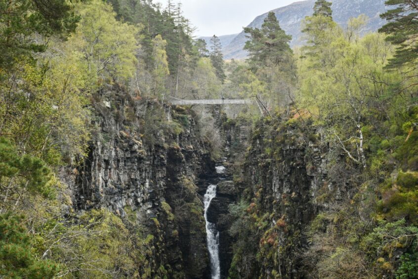 Corrieshalloch Gorge waterfall