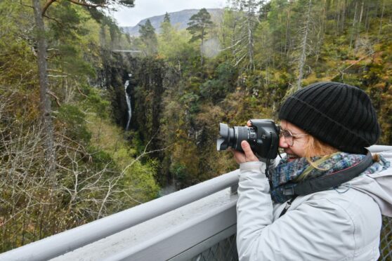 A £3.1 million project to improve visitor facilities at Corrieshalloch Gorgge have been completed - including a new centre and improved paths, giving access to three extra waterfalls for the first time. Image: Jason Hedges/DC Thomson