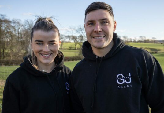 Jacalyn and Grant came first and third in their respective categories in the 2022 Britain's Fittest Farmer competition