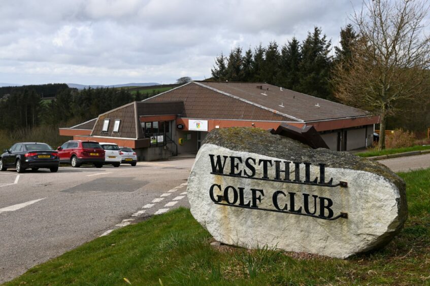 The entrance to Westhill Golf Club