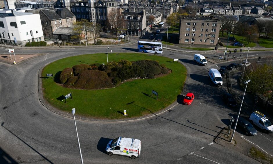 The Beach Boulevard roundabout and dual carriageway could be in line for a major overhaul. Image: Kenny Elrick/DC Thomson.