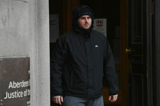 Shaun Summers was caught chatting to underage decoys by a paedophile hunter group. Image: DC Thomson.