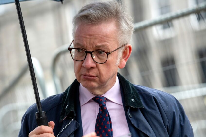 Michael Gove hinted at more government help to help Aberdeen's regeneration work in the future. Image: Kath Flannery/DC Thomson.
