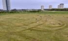 Aberdeen's King's Link Golf Course grounds damaged by tyre marks left by vandals.