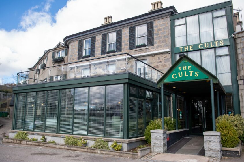 Exterior of The Cults Hotel, Aberdeen.
