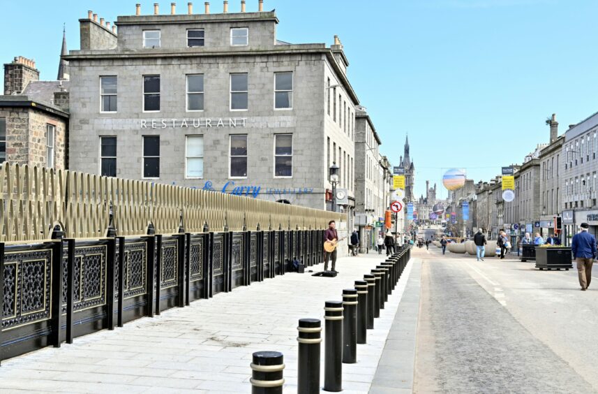Union Bridge reopened last April after being upgraded as part of the £30m Union Terrace Gardens refurbishment. Image: Wullie Marr/DC Thomson.
