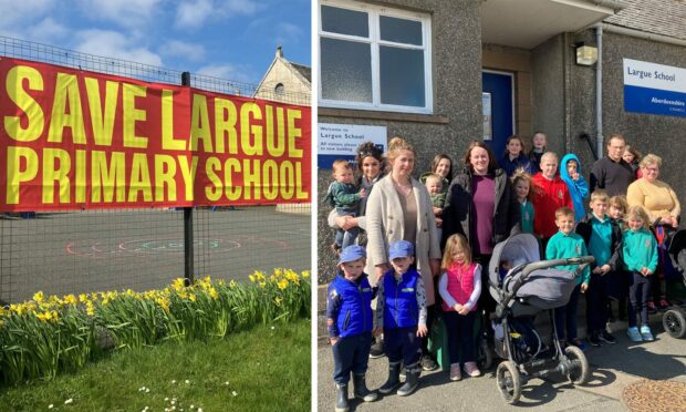 Parents are fighting to save Largue School, which is set to be mothballed by Aberdeenshire Council.