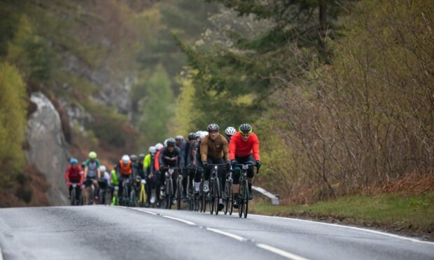 6,000 cyclists hailing from 20 countries conquered the popular Highland race. Image: Paul Campbell.