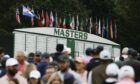 The patrons were out in force at Augusta National Golf Club. Image: AP.