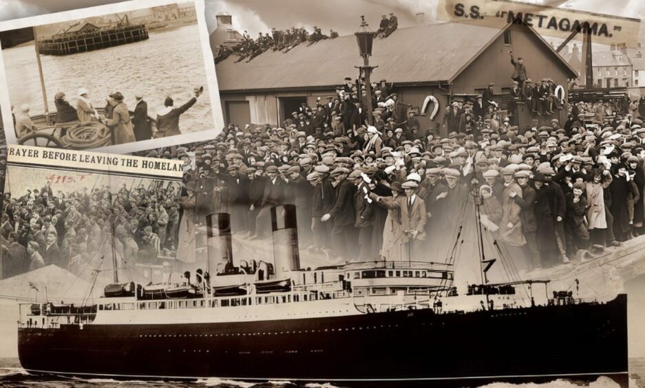 More than 1,000 people left the Western Isles in April 1923. Pic: DCT Design.