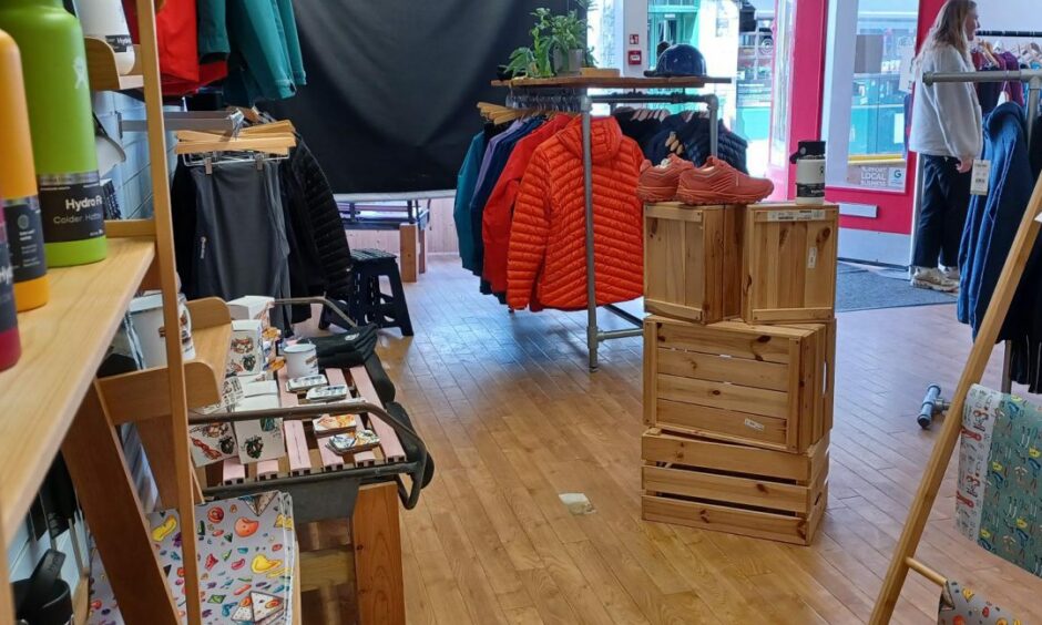 Pictured: inside of Beinn Nibheis store in Lochaber. Company are semi-finalists for the Scottish EDGE competition.