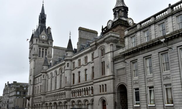 The exterior of Aberdeen Sheriff Court.