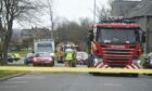 Faulds Gate was blocked during the incident. Image: Paul Glendell/ DC Thomson.