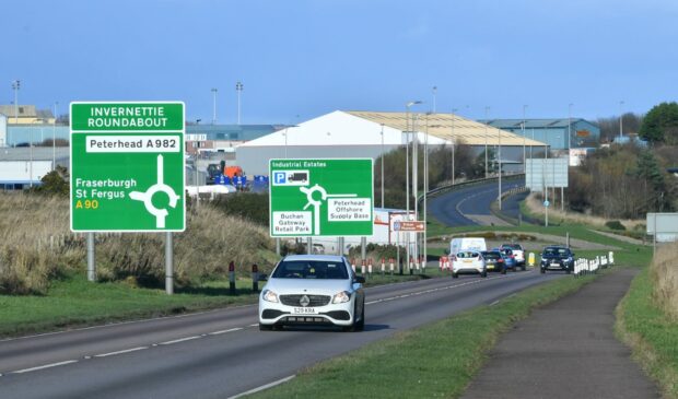 Motorists have been told to expect 18 days of delays. Image: Chris Sumner/DC Thomson