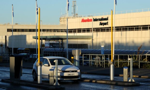 Aberdeen International Airport Express drop-off.