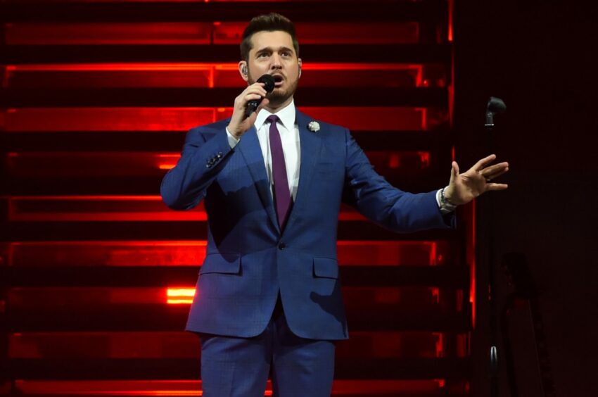 Michael Buble performing at Aberdeen's P&J Live in 2019.
