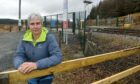 Chairwoman of Dalwhinnie Community Council Jen Dickinson criticised Network Rail for spending more than £30,000 to install security gates and fencing at Ben Alder level crossing instead of finding a more appropriate solution. Image: Sandy McCook/ DC Thomson.