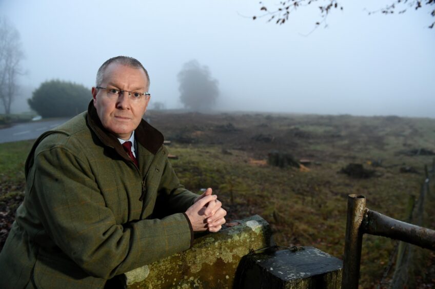 Duncan MacPherson, picutred in a green jacket overlooking Culloden Moor, was sad to hear about the closure of the Culloden Moor Inn nnear Inverness.