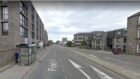 One of the offensive notices was found at a bus stop on Powis Place, near its junction with Fraser Place. and junction with Fraser Place. Image: Google Maps.