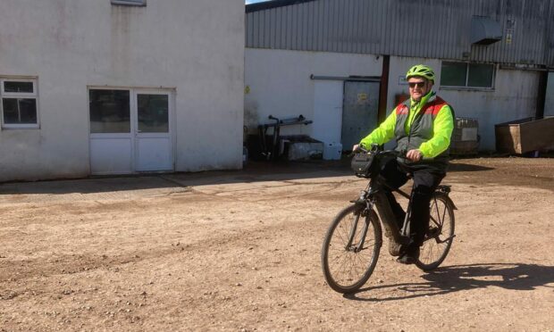 Alistair Marshall will cycle around Scotland in June.
