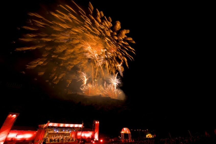 The Edinburgh International Festival fireworks 