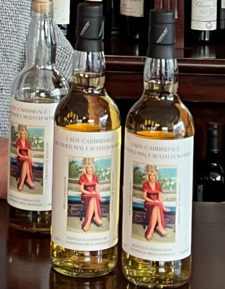 The Lady Carbisdale brand on bottles of whisky