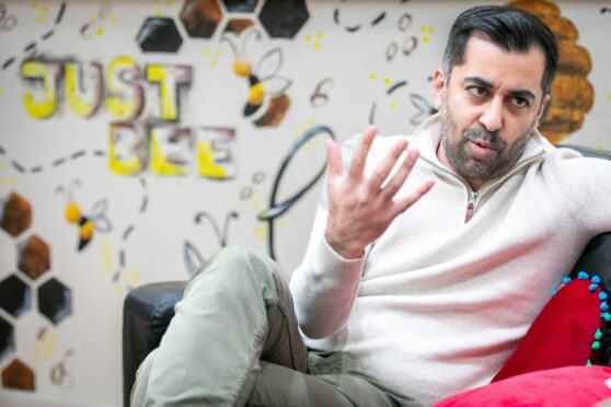 Humza Yousaf opened up about juggling family life with his new role. Image: Steve Brown/DC Thomson