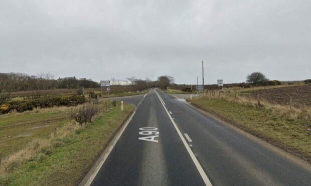A90 near Crimond. Image: Google Maps.