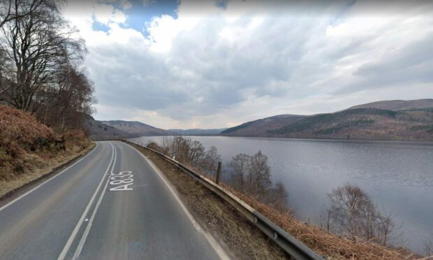 A835 Inverness to Ullapool road.