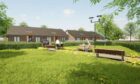This artist impression shows what the proposed residential development at Stoneywood could look like. Image: Mackie Ramsay Taylor Architects