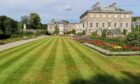 Striped lawns at Haddo House.