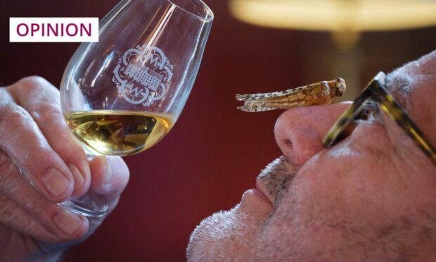 Scott faces his fears nose-on (Image: Mike Wilkinson/Scotch Malt Whisky Society)