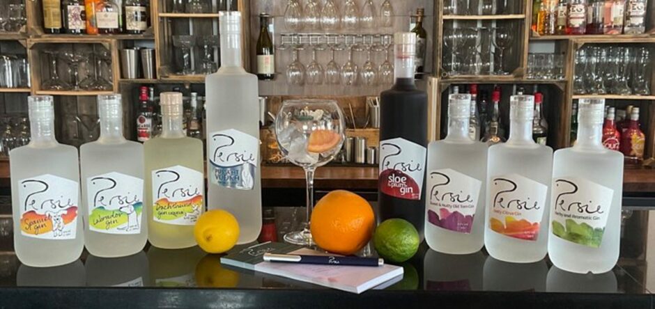 The rustic grill's selection of craft gins and vodkas