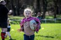 Aberdeenshire RFC is holding a camp this week to get youngsters into rugby - and give them something to do in the Woodside area. Image: Wullie Marr / DC Thomson