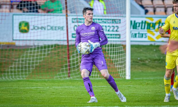 Brechin City goalkeeper Lenny Wilson was disappointed with the goal he conceded in the first leg of the pyramid play-off tie against Spartans