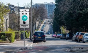 An artist's impression of what the boundaries of the Aberdeen LEZ could look like. Image: Kami Thomson/Michael McCosh/DC Thomson.