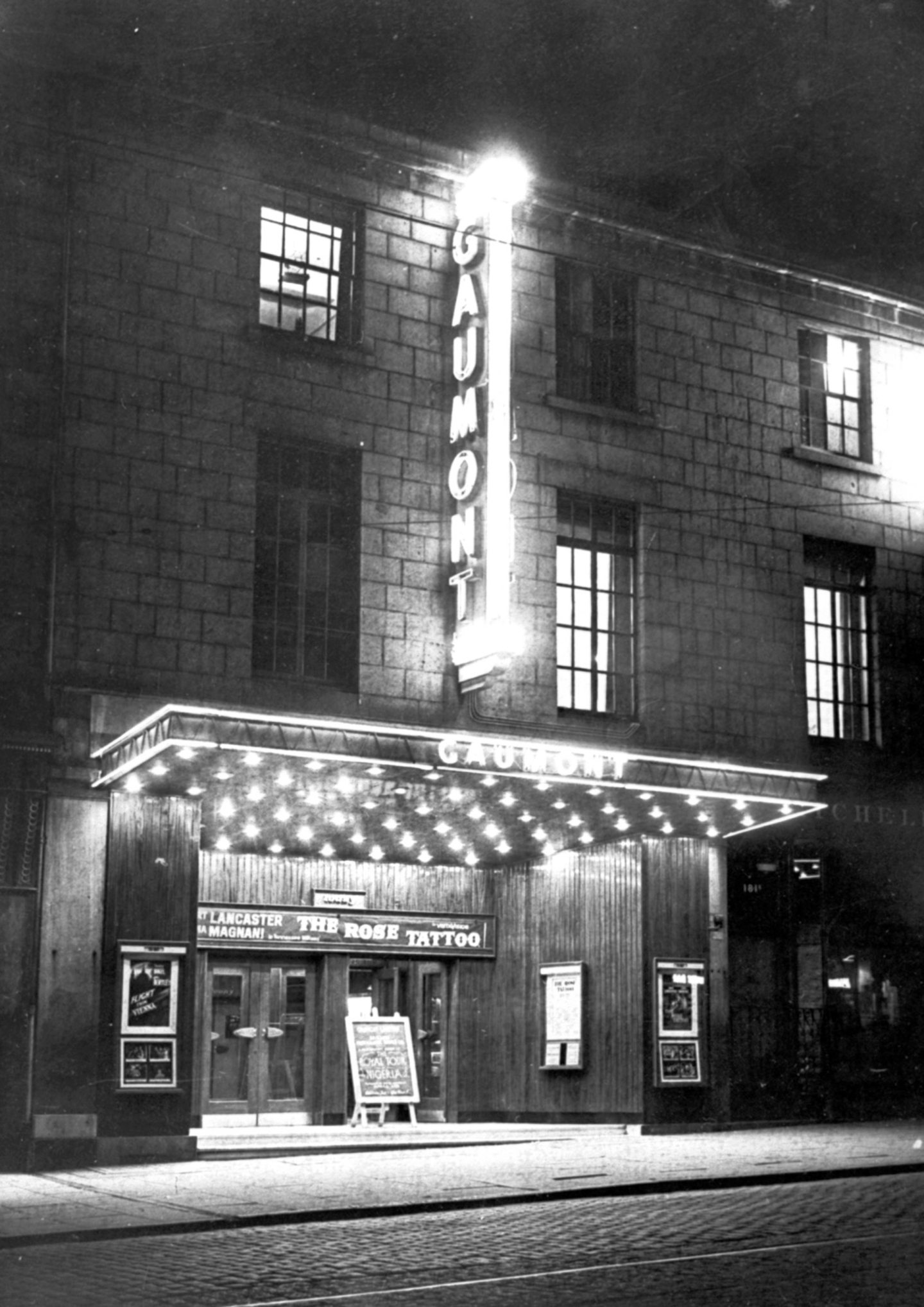 The Gaumont Cinema lit up Union Street in April 1956. Nearly 70 years later, Cater has signed deal to build Hillcrest Homes new flats in its upper floors. Image: DC Thomson.