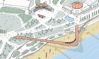 Design images of the proposed Aberdeen beach boardwalk. Image: Aberdeen City Council