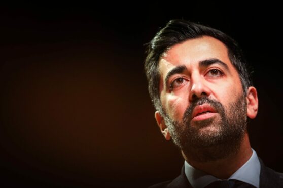 Humza Yousaf has seen support slide, according to a new poll. Image: Mhairi Edwards/DC Thomson