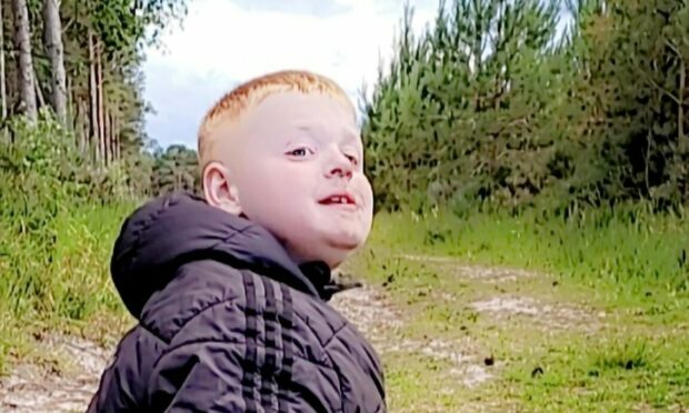 To go with story by Michelle Henderson. Nine-year-old Mason is non-verbal and sufferers with Autism, ADHD and Epilepsy. Picture shows; Nine-year-old Mason. Ardersier. Supplied by Helen Mitchell Date; 18/04/2023