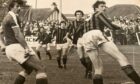 Raymond Mackintosh (left) playing against Inverness Thistle