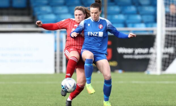 Donna Paterson in action for Aberdeen Women against Spartans. Image: Shutterstock.